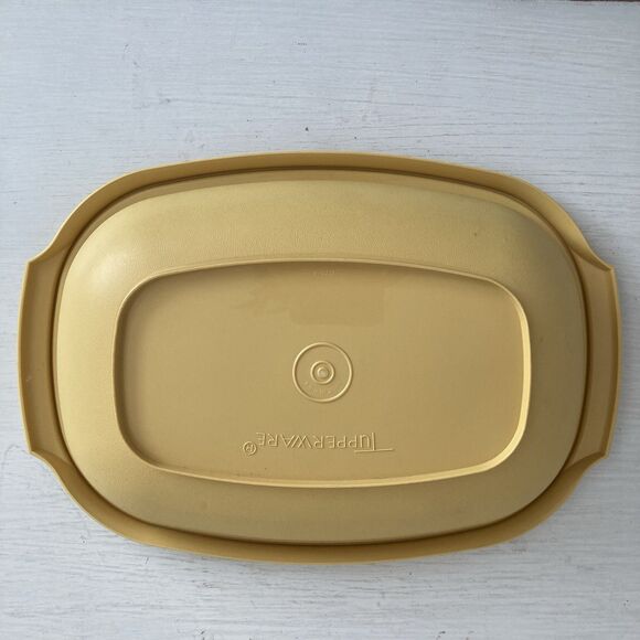 Tupperware Vintage 3 Piece Vegetable Rice Steamer Harvest Gold 1273-3 USA - Picture 6 of 7